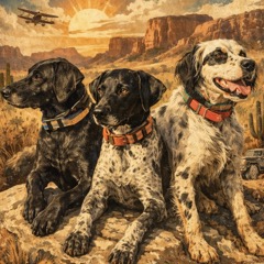 Three dogs, the 3Dogs Pointer mark